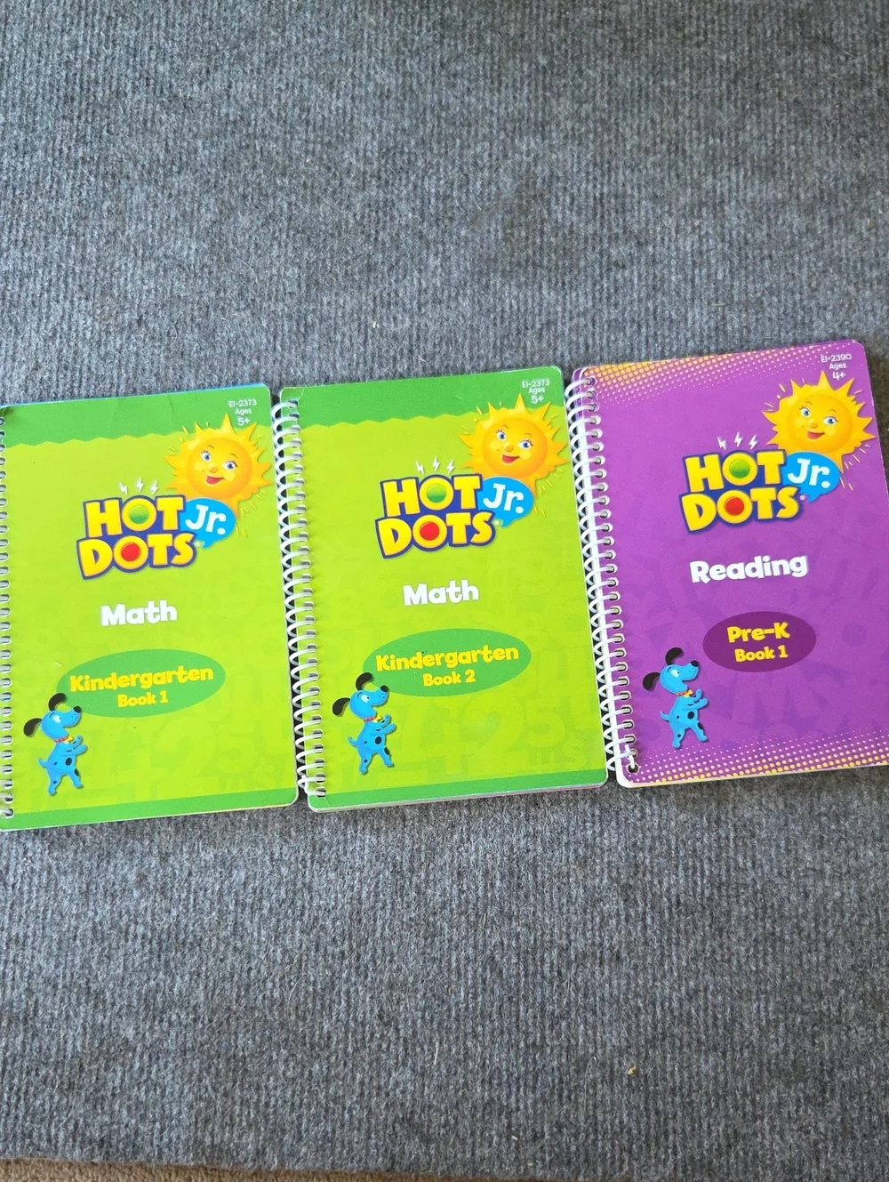 Hot Dots Kids Learning Workbooks - Green Math & Reading Set
